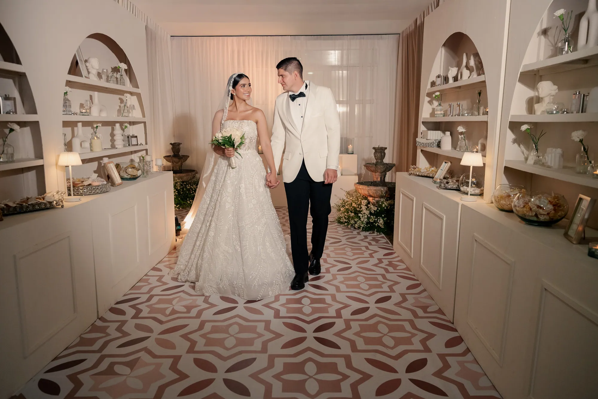 David y Mónica el día de su boda, fotografiados por Omar Fraija