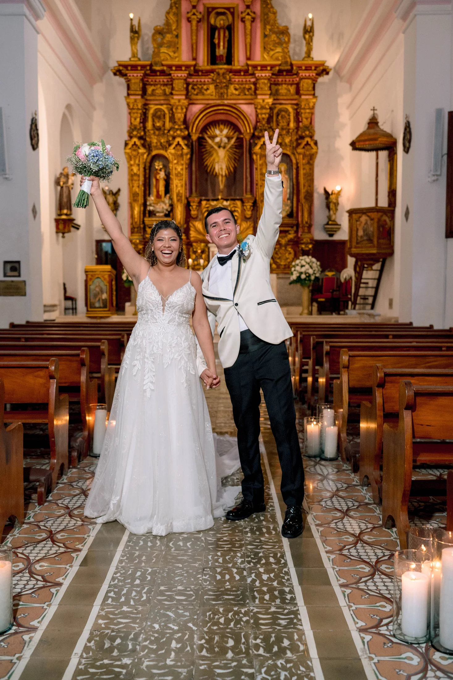 Boda de Schelly y José — iglesia